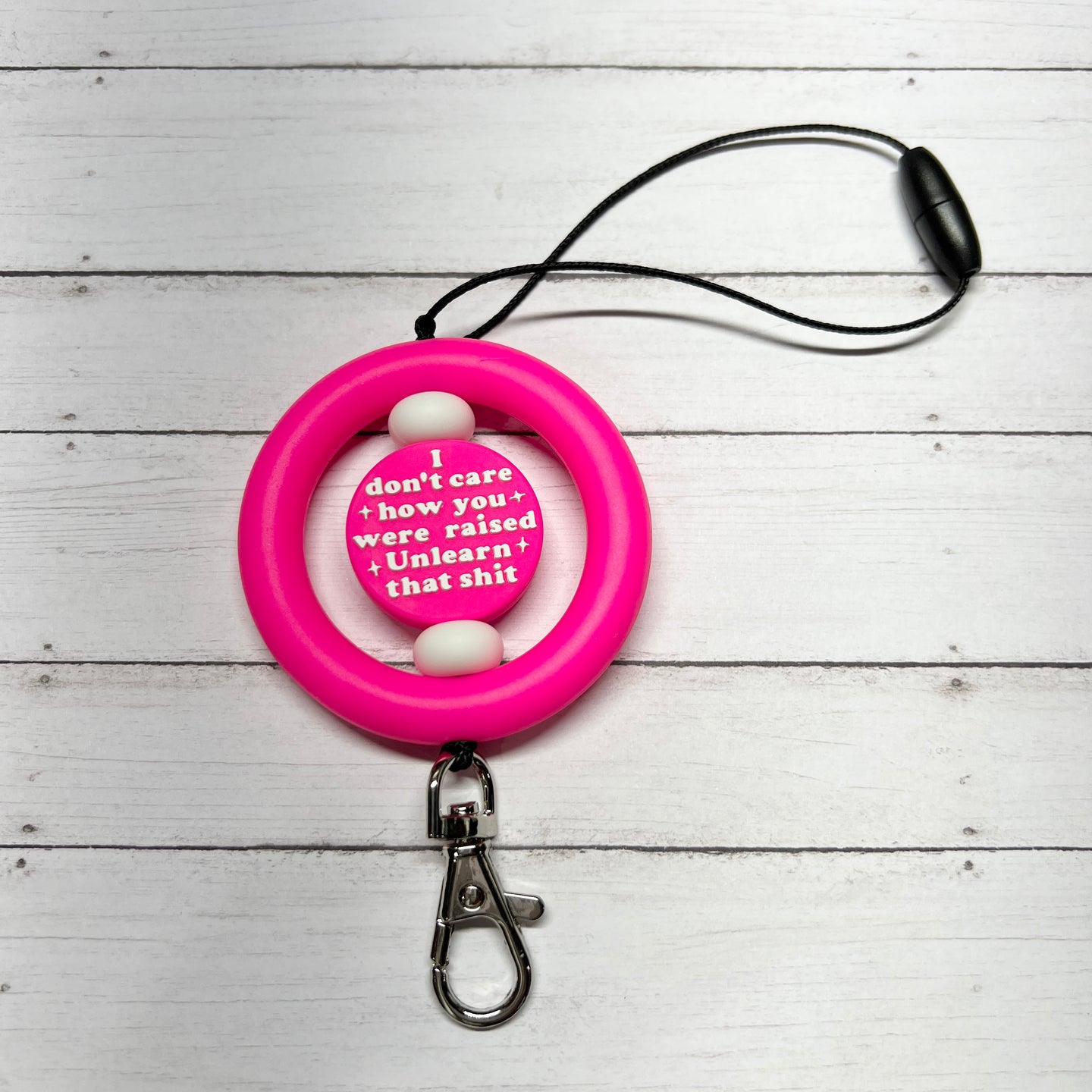 Pink Unlearn That S**T Car Charm